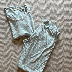 Lake Short-Long Set Mist with Sand Trim